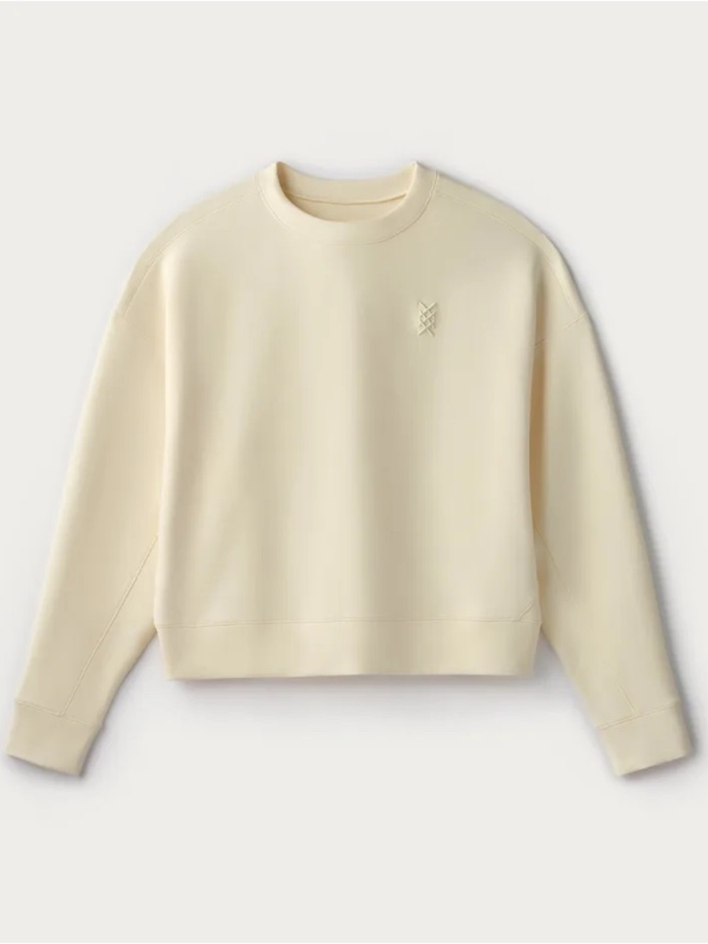 NWT Rhone DreamGlow Crewneck Pullover Sweatshirt Lemon Mist Yellow Large